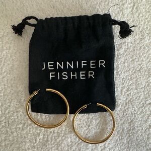 2” Lilly Hoops - 10K Yellow Gold Plated Brass